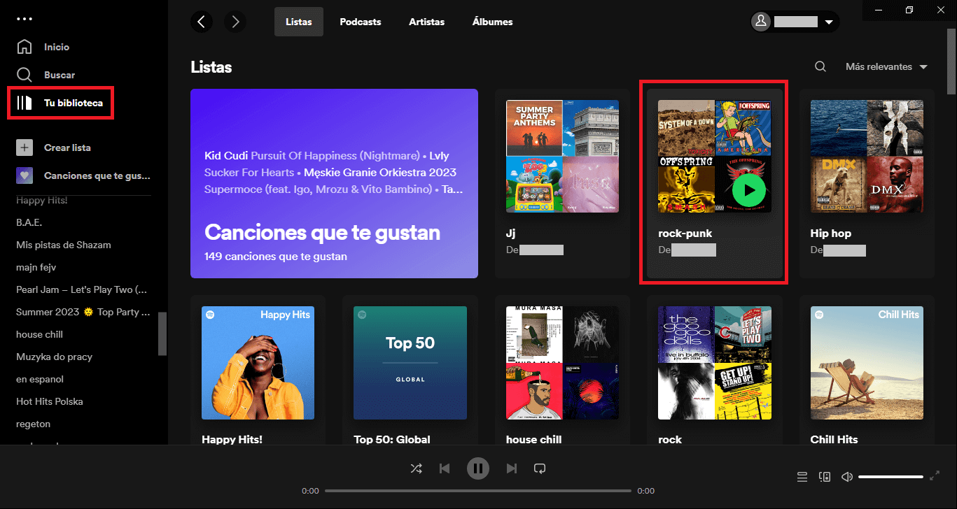 personalizar el orden de canciones de las listas de reproduccion de spotify