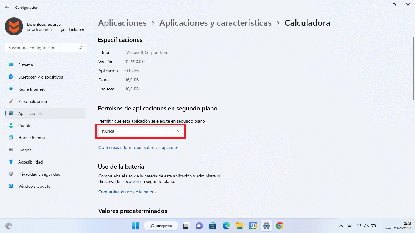 como puedes activar o desactivar el uso de apps en segundo plano windows 11